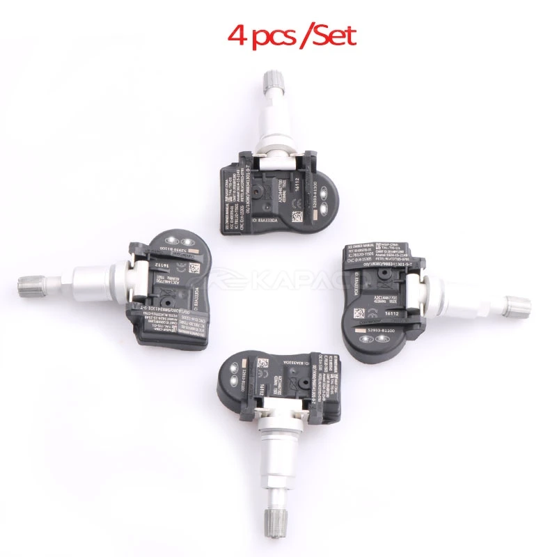 4x TPMS датчик давления в шинах монитор системы 52933 D4100 F2000 для NIRO GRANDEUR KIA OPTIMA Genesis G90