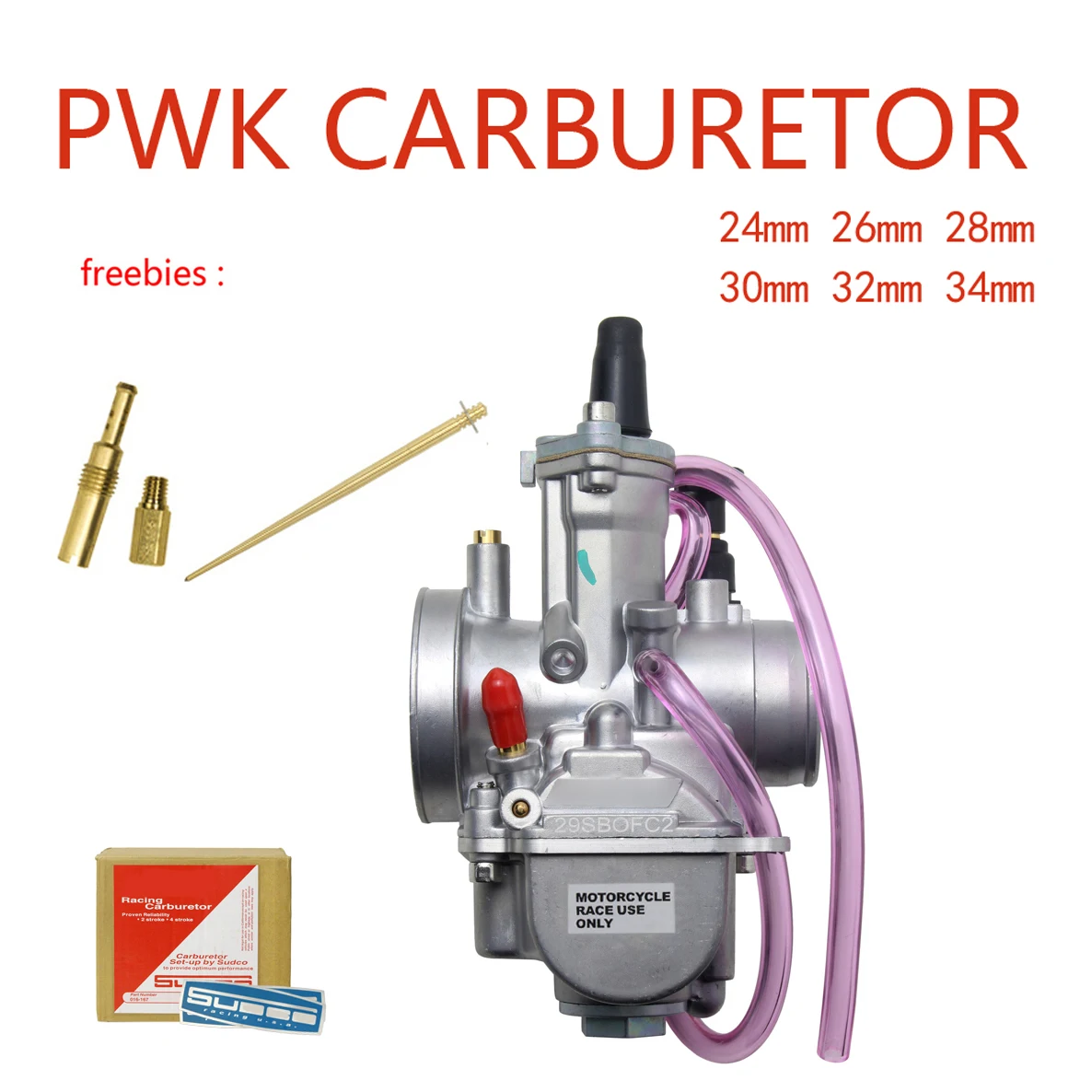 Универсальный карбюратор PWK 28 30 32 34 мм 2T 4T для Keihin Mikuni с Power Jet Yamaha Suzuki Honda 75cc 250cc| |