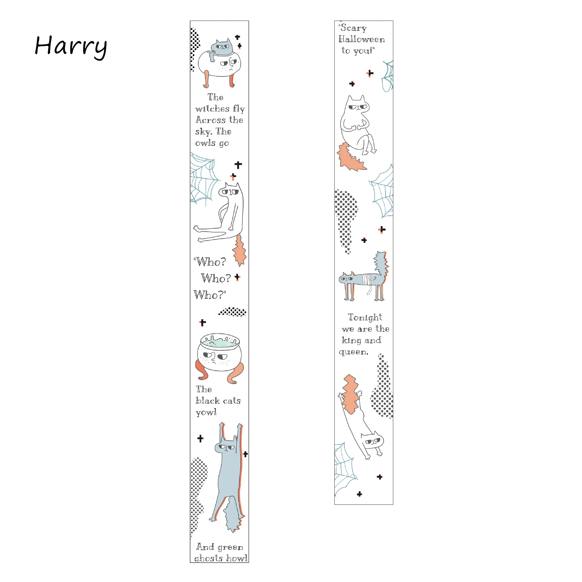 Harry 20/40/60 мм х 5 м мультфильм ведьма малярный скотч японский декоративная широкая лента васи пижамный комплект на Рождество, специальная лента Washi школьные принадлежности - Цвет: Harry
