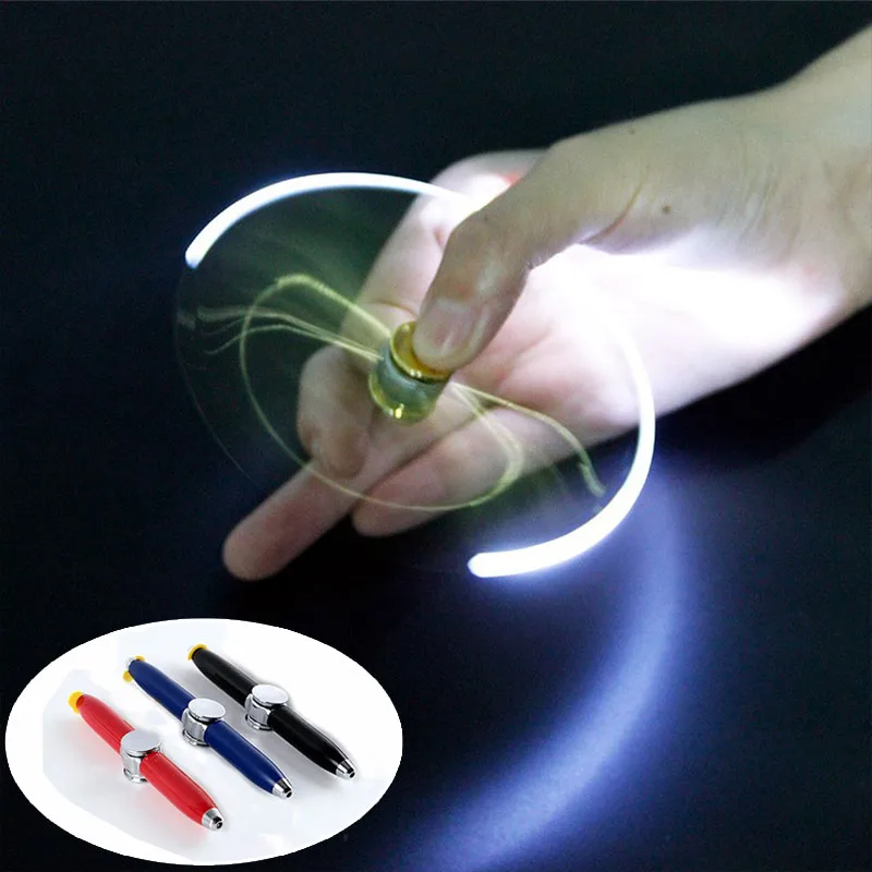 

2020 Flash Spinning Pen,Touchscreen Pen LED light Ballpoint Pen,Funny Rotating Spinning Gaming Pen,Kids Writing Toy Pens