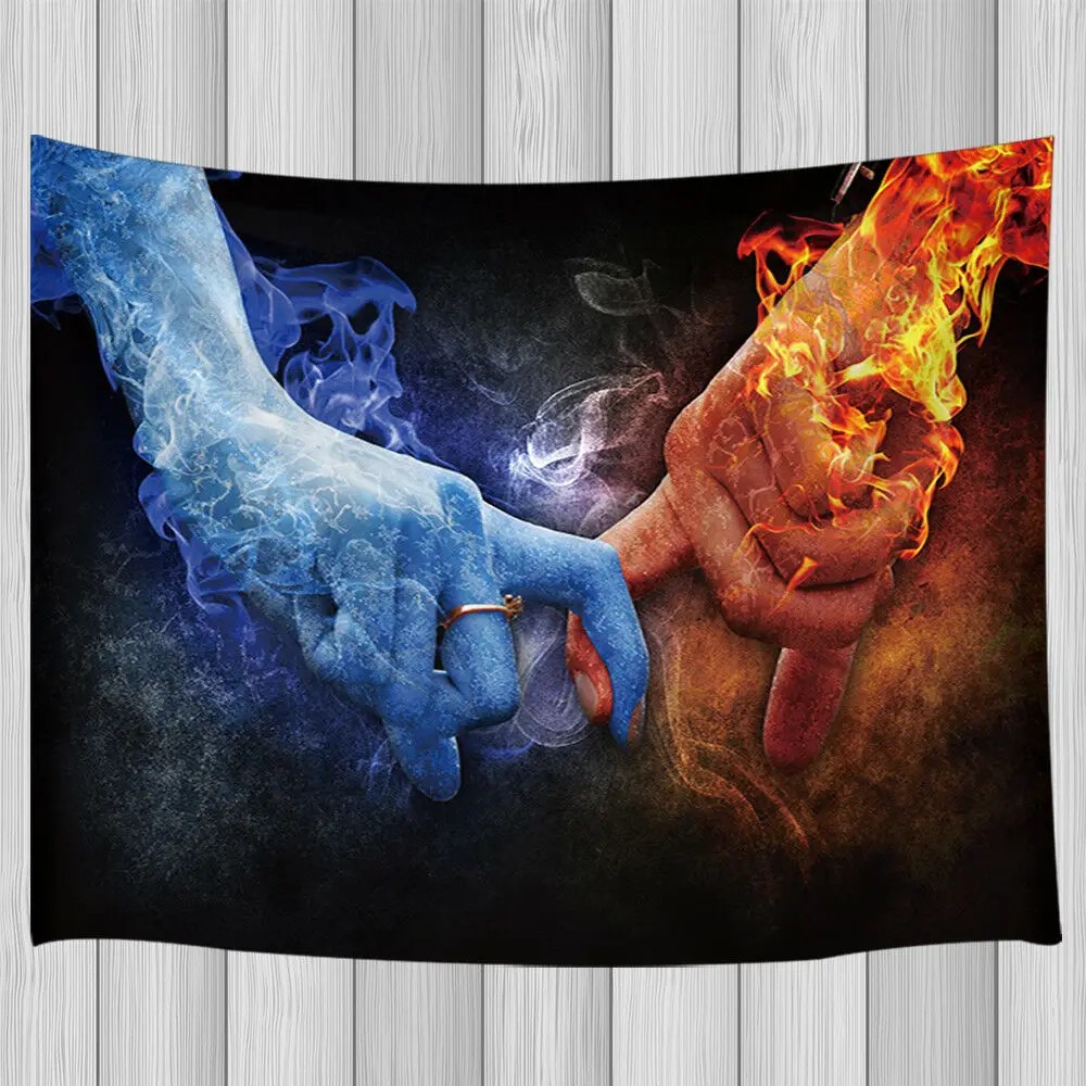Flame Boy Love Smoke гобелены для девочек Настенный декор гостиной спальни|Декоративные