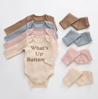 infant baby boy clothes set cotton long sleeve letter bodysuit pant toddler boy outfits spring summer autumn newborn clothing