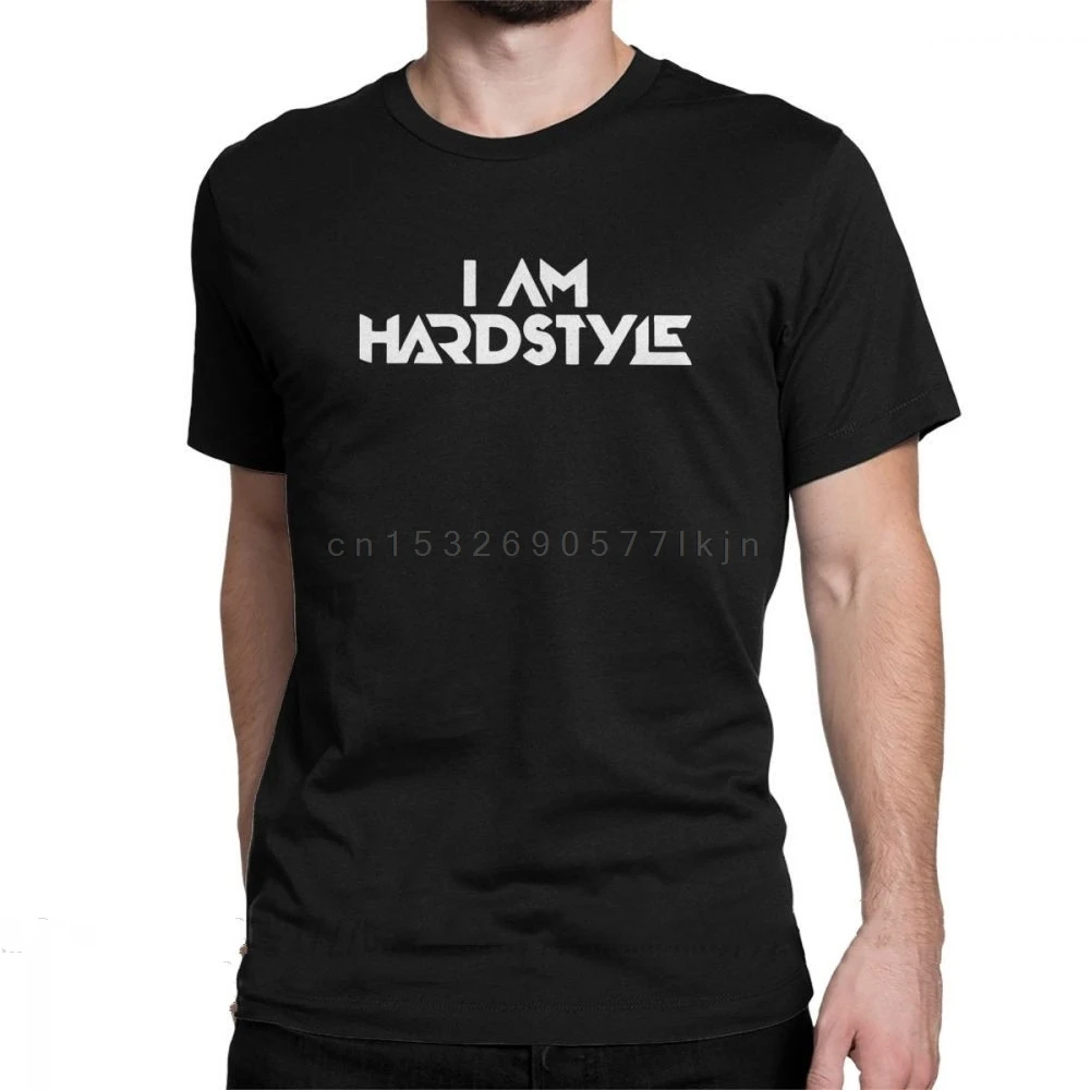 Мужская футболка I Am Hardstyle с принтом музыки дьявола танцев хардкор DJ технических