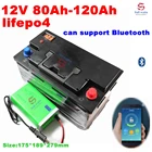 Аккумулятор lifepo4 12,8 В Ач 80 ач с bluetooth BMS 12 В Ач Аккумулятор для бытовой техники Инвертор + зарядное устройство 10 А