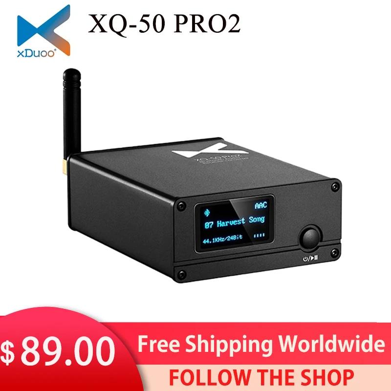 Receptor de Áudio Xduoo Bluetooth Conversor Qcc5125 Buletooth 5.1 Dac Pro Suporte Usb Xq-50 Pro2 – Xq-50s