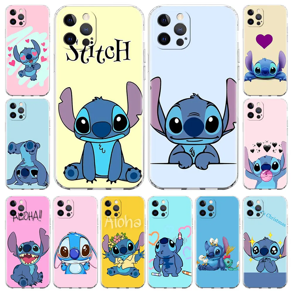 

Роскошный чехол с изображением Лило Стича Диснея для iPhone 11, 7, 8, SE 2020, XR, X, XS, Max 5, 5S 6, 6S Plus, черный мягкий силиконовый чехол