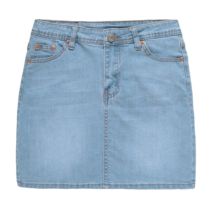 Женская Облегающая джинсовая юбка обтягивающая короткая большого размера в