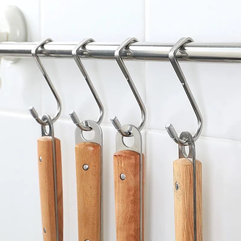 Крючки из нержавеющей стали s типа вешалки для одежды прочные держатели