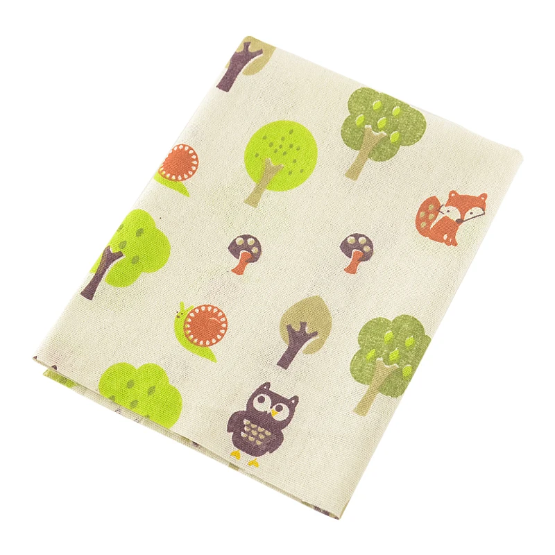 Животные и Ёлки Лен Ткань Вышивание Материал скатерть Подушка сумка Шторы ZAKKA