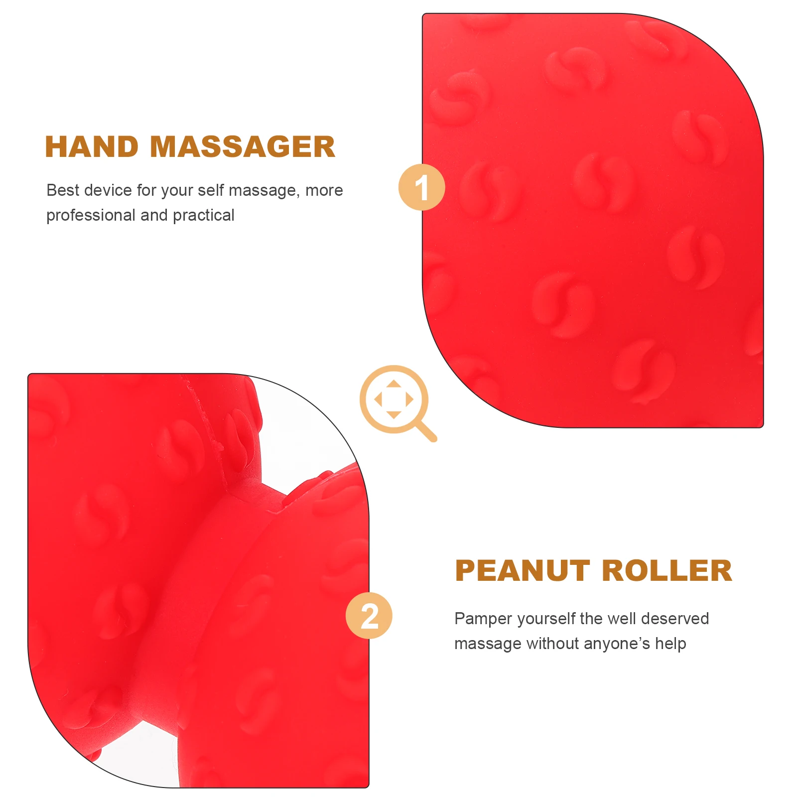 

Peanut Shape Massage Yoga Sport Fitness Ball Durable Silicone Stress Relief Body Hand Spiky Massager Trigger Point Foot Pain