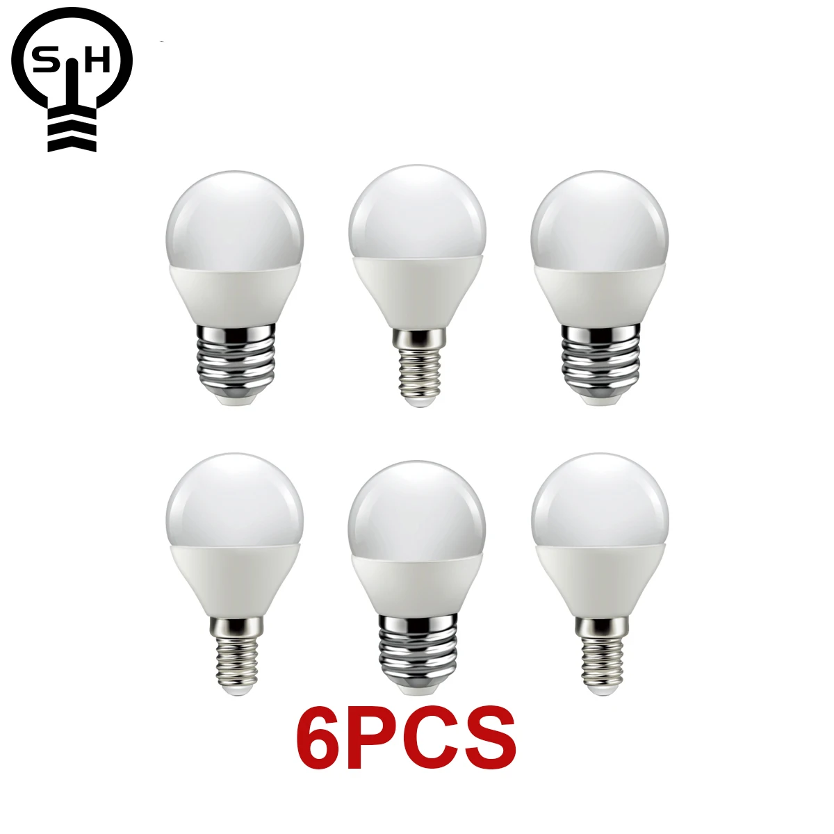 

6pcs/Lot LED Bulb for Home Decoration Office G45 5W 7W E14 E27 3000K 6000K Lampada 220V-240V Lamp Bombillas