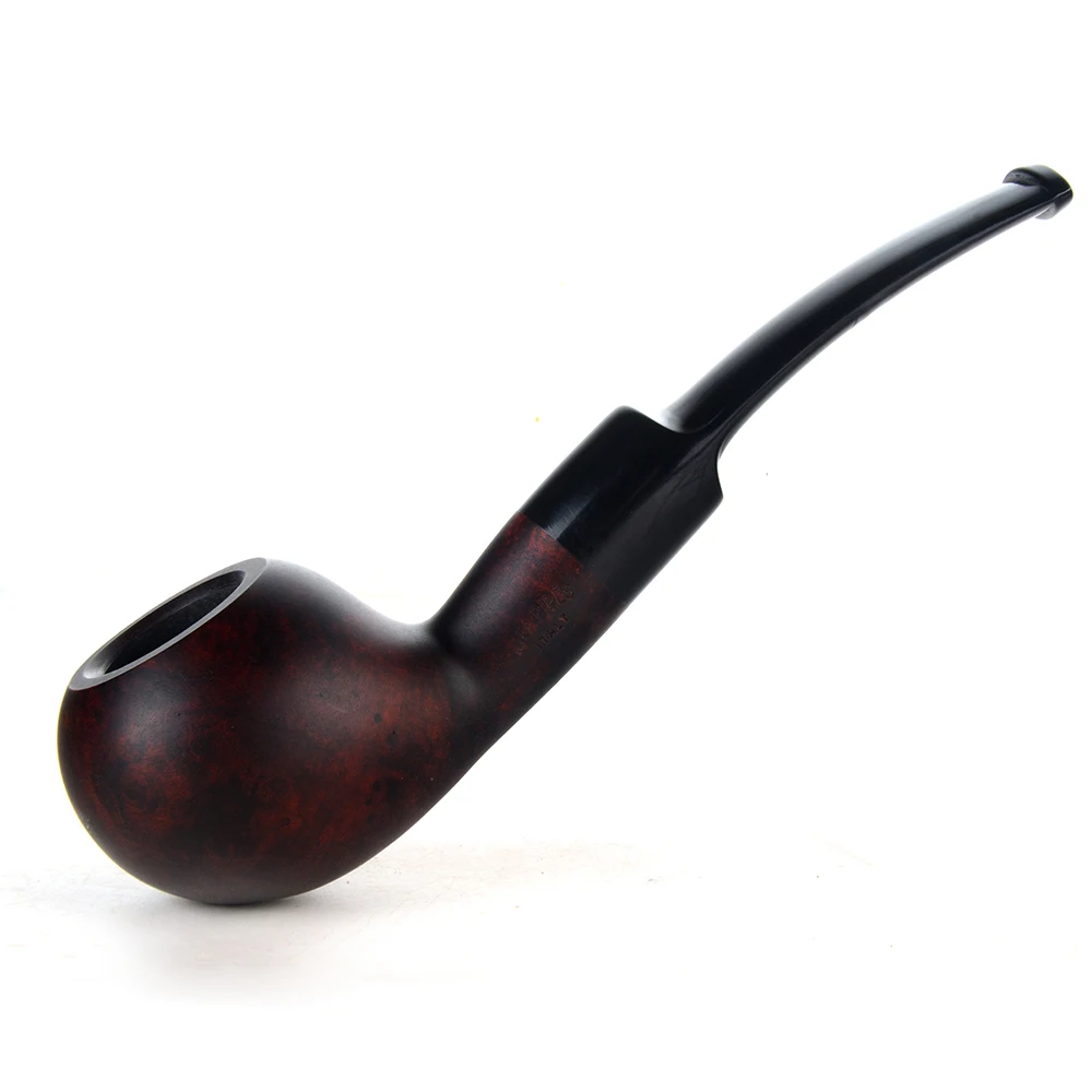 Бриар трубы табака курительная труба гладкая отделка 9 мм фильтр изогнутая