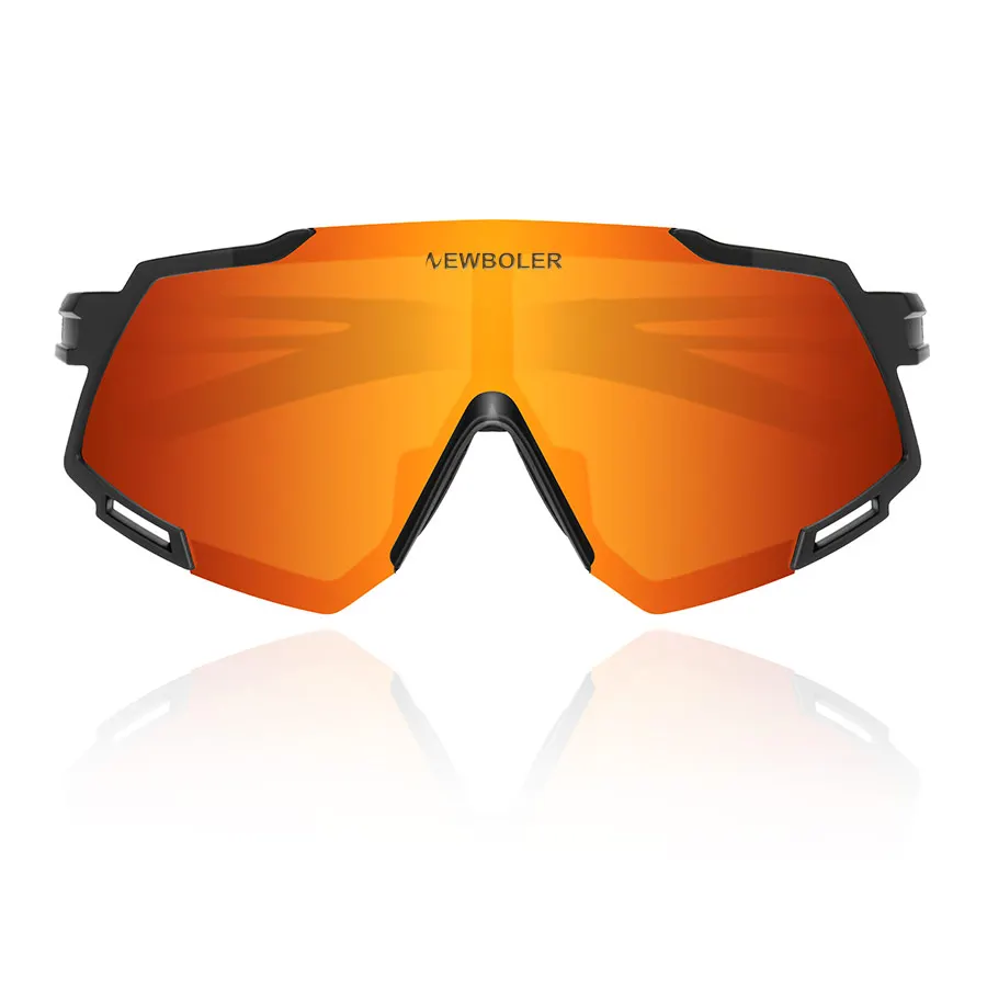 NEWBOLER Polarized 5 Lens Cycling Sunglasses UV400 Mountain Road Bike Eyewear Outdoor Sport Cycling Glasses Bicycle Goggles