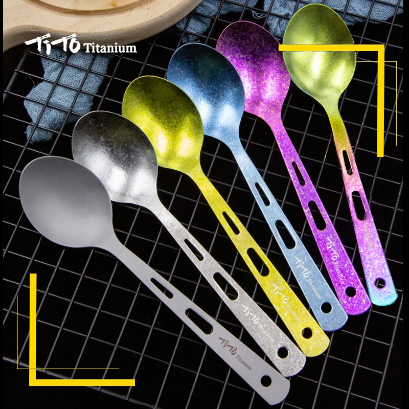 Титановая комбинированная посуда для кемпинга титановая вилка из сплава