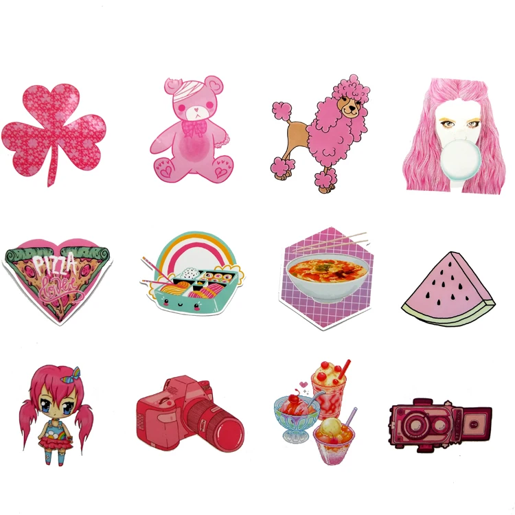 64 шт. ПВХ милые розовые игрушки для девочек-подростков десерт украшения