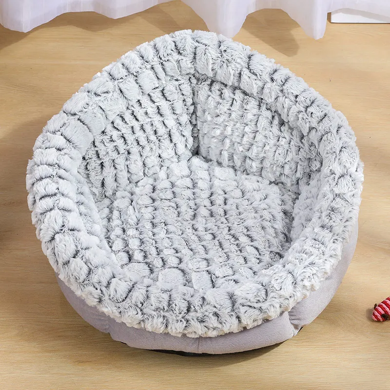 Grey Tray Bed Кошка Собака кровать супер диван длинная игрушечная плюшевая собака кошка кровати подушки коврик маленький домик для собак Щенок питомник Лежанка для котов пещера теплый спальный мешок - Цвет: Grey Tray Bed