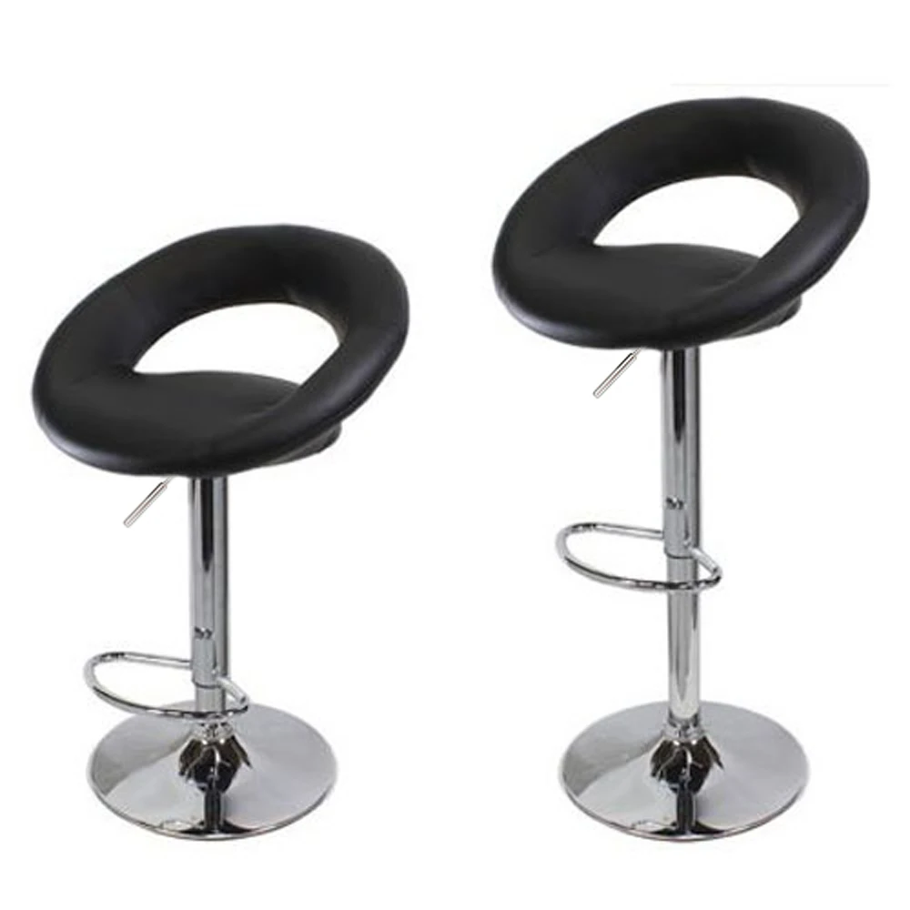 

【US Warehouse】New fashioned Round Cushion Computer Chair Bar Stool Black