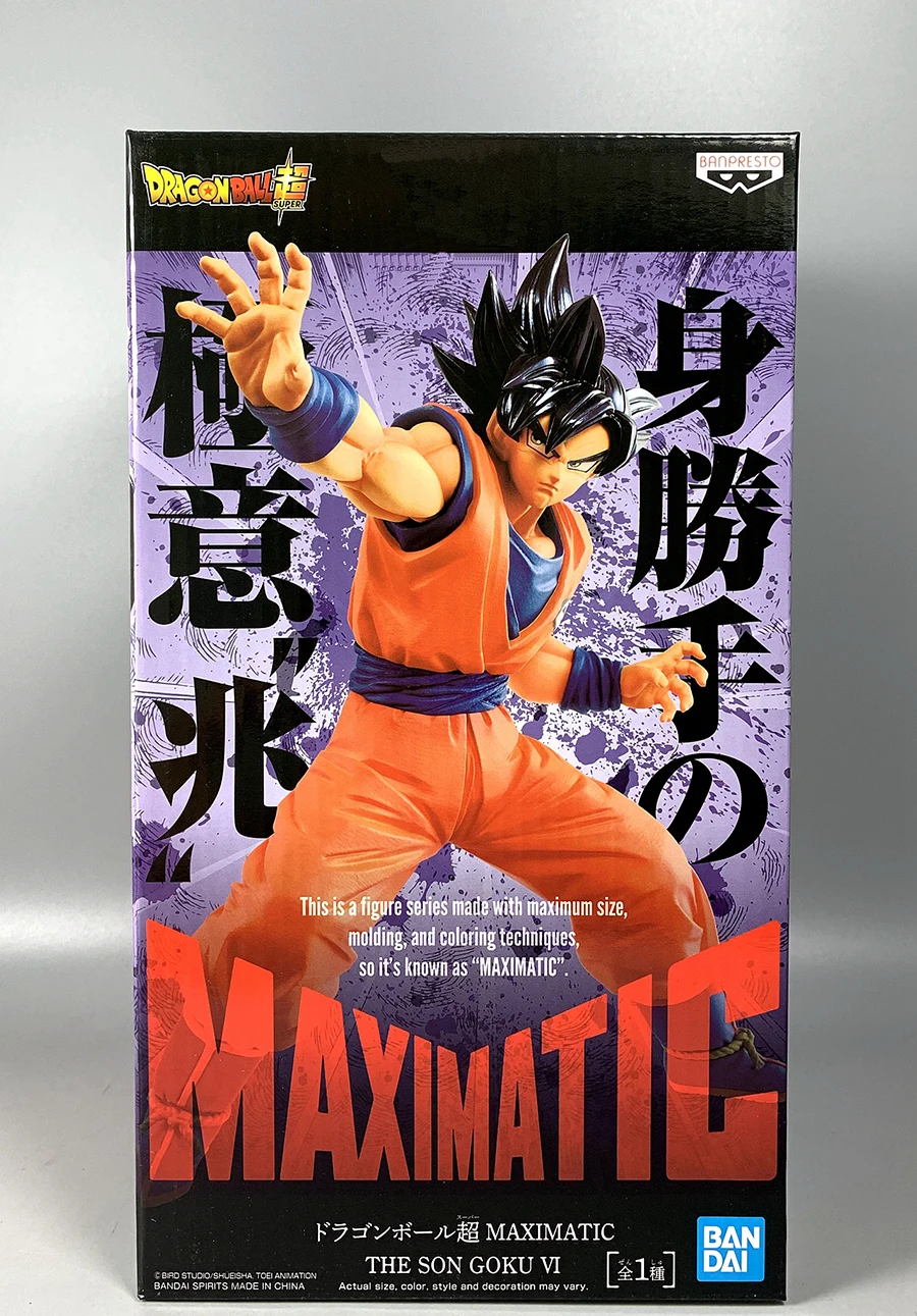 

RORONOA Original Banpresto D B Super Maximatic Goku Ultra Instinct Action Figure Collectible Model Doll Toys Figurals Brinquedos