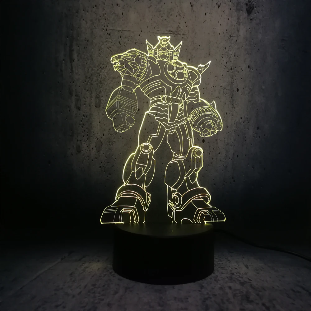 Мультяшный 3D светодиодный USB светильник Трансформеры украшение последний рыцарь