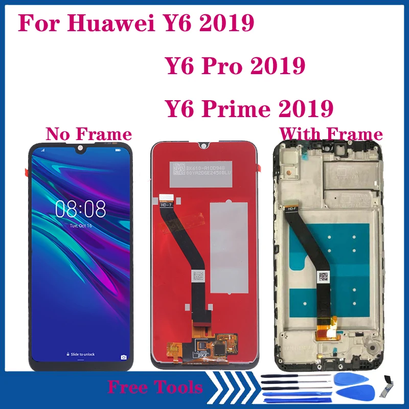 Для Huawei Y6 2019 ЖК-дисплей сенсорный экран дигитайзер в сборе для Prime Pro MRD-LX1f LX1 LX2 LCD