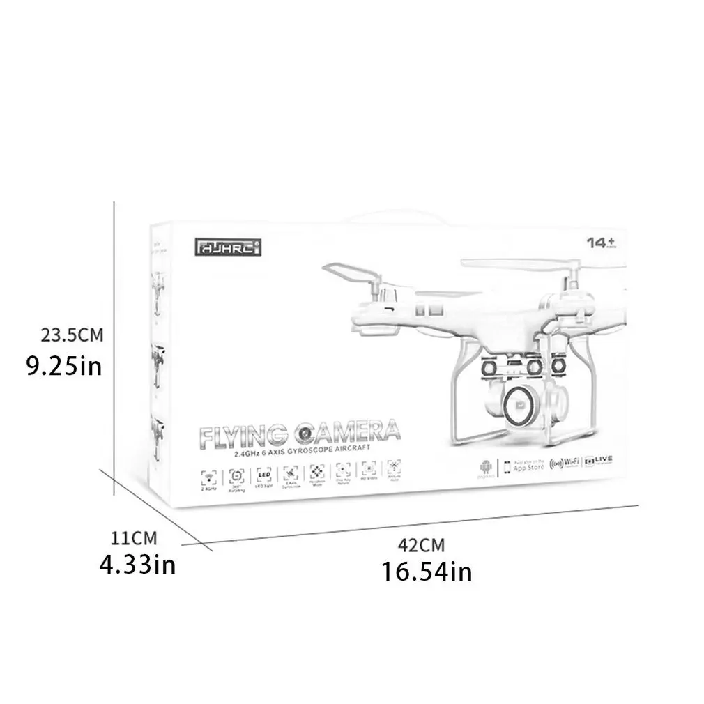 

SH5HD FPV Drone with 1080P WIFI Camera RC Quadcopter Live Video Altitude 2.4GHz 4 Channels 6 Axis Gyro RC Drone Helicopter Toy