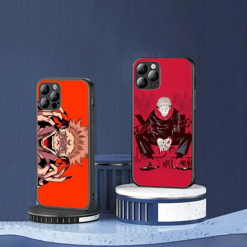 

Jujutsu Kaisen Anime Phone Case for iPhone 13 7 8 11 12 Pro X XS XR Samsung A S Note 10 21S 71 Plus pro Max mobile bags