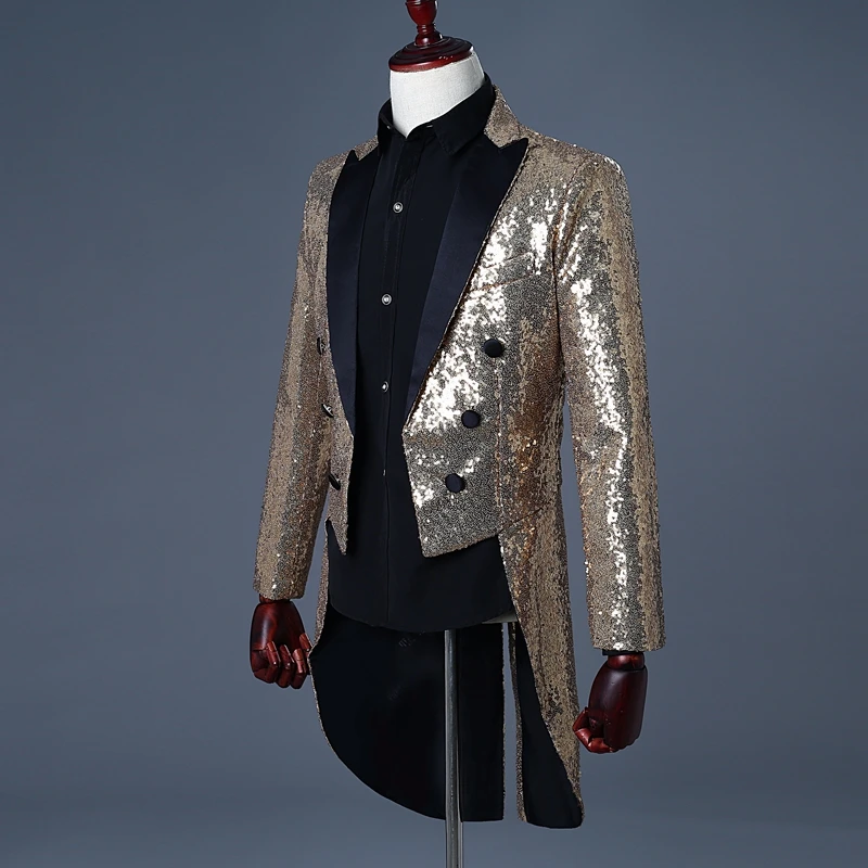 MJARTORIA 2019 новый мужской ретро Фрак костюм куртка Готический стимпанк длинная