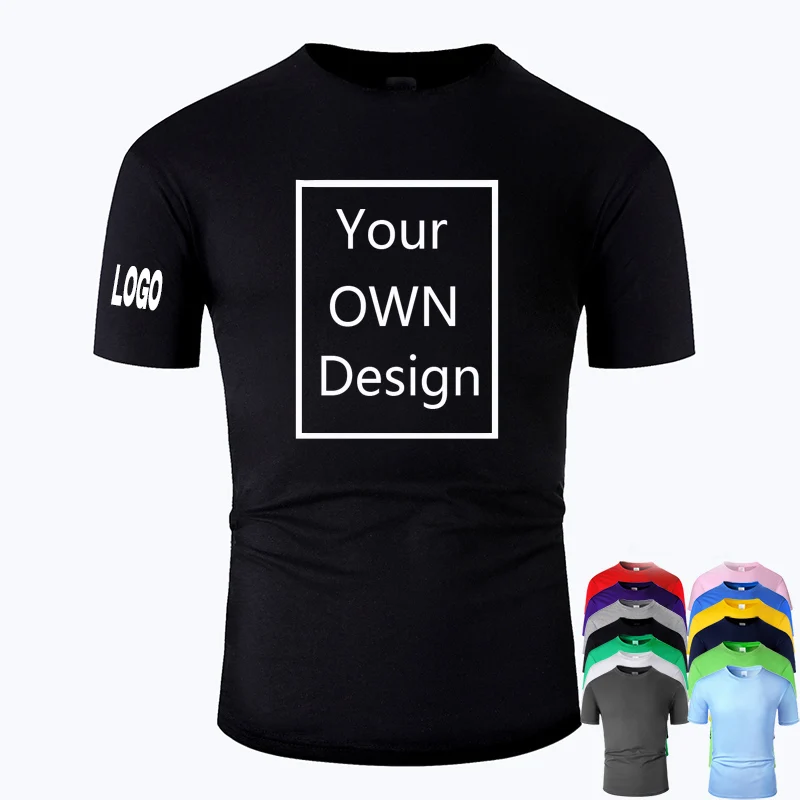 Индивидуальная Мужская и женская футболка на заказ печать как фото или логотип