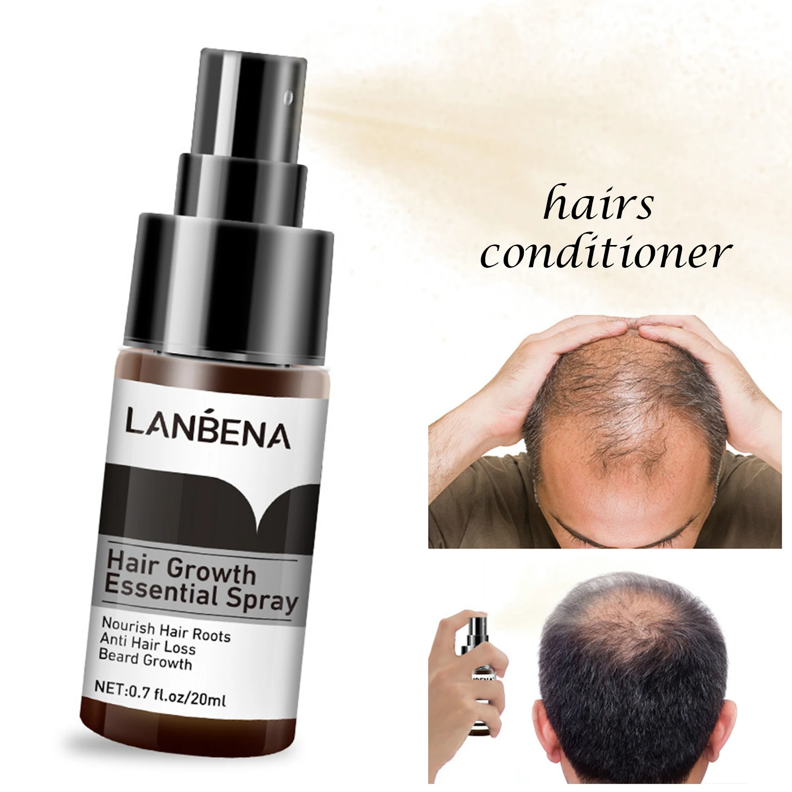 

Portable Hair Care Essence Spray Anti-Hair Loss Moisturizing Hair Growth Treatment BFC996