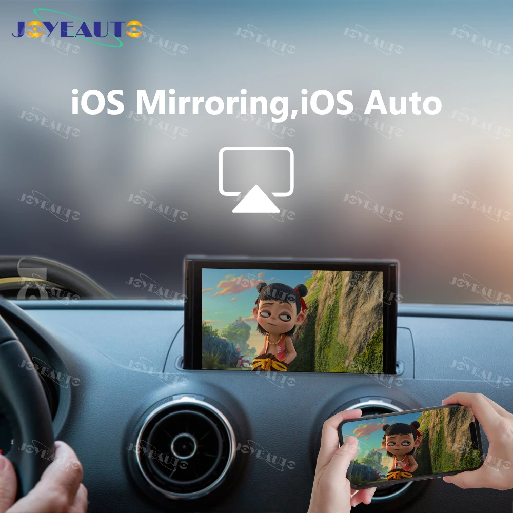 Joyeauto wifi беспроводной Apple Carplay Car Play Модифицированная A3 MMI 3g Plus 2012- для Audi Android зеркальная Поддержка камеры заднего вида