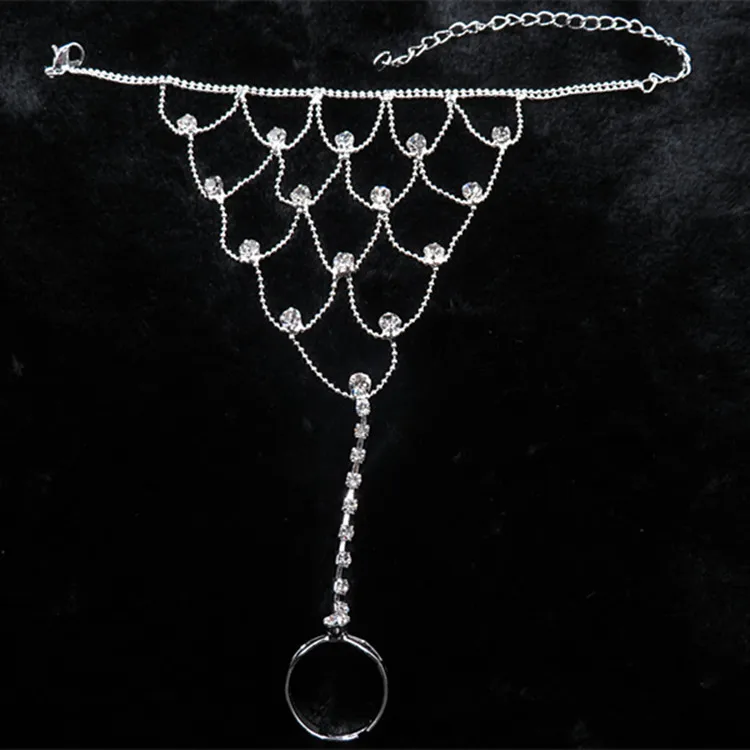 Новые модные латинские серебряные женские танцевальные перчатки с цепочкой charn