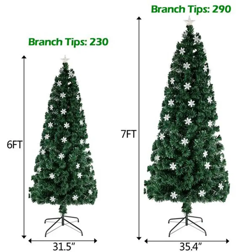

Artificial Christmas Tree Pine Fluffy Fir Green With Cones And Snow On The Tips 6ft/7ft Leska Herringbone Collapsible
