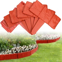 10 pcs plastic garden decoration fence panel pp corrosion resistant and waterproof outdoor path garden fence lawn wall