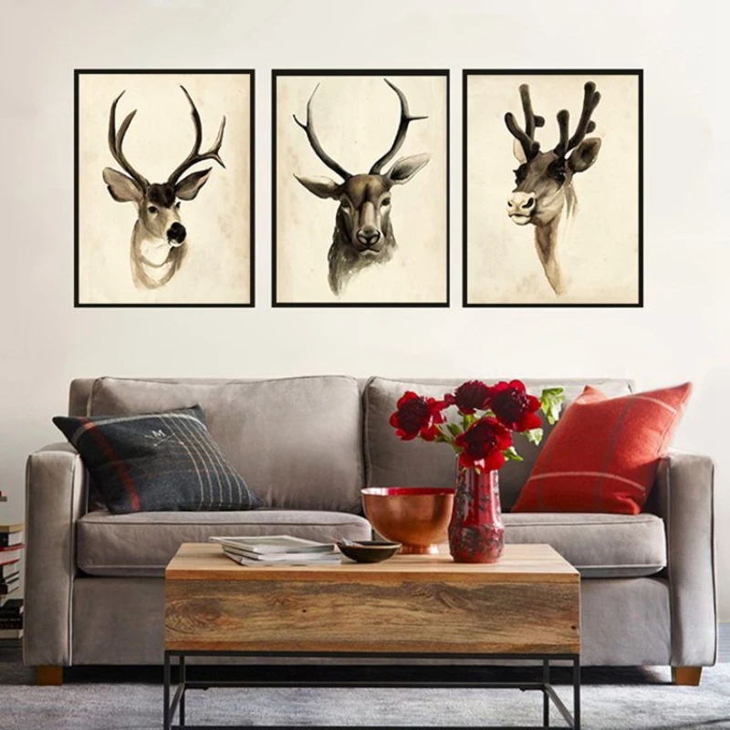 

Animal Unframed Modern Canvas Printings Minimalist Wall Paintings Photo Frames for Picture Wall Anime Posters Art Single