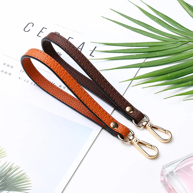 Wrist Bag Strap Handle Fashion PU Leather Women Girls Purse Bag Belt Clutch Bag Strap Solid Color Replacement correa bolso mano