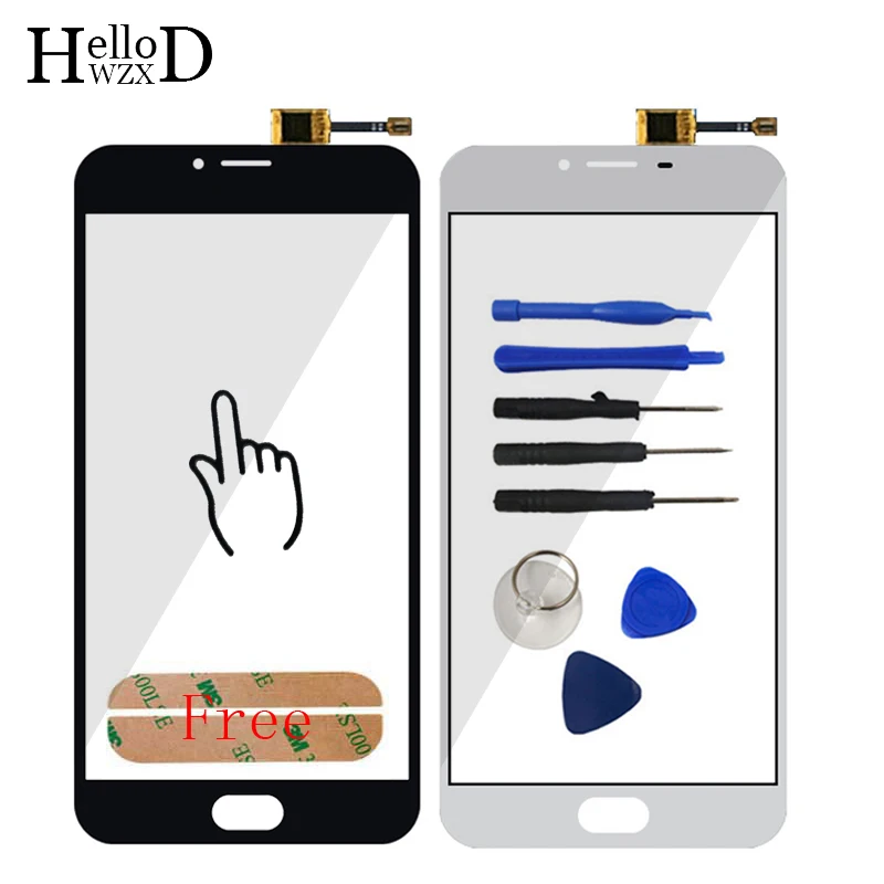 

5.5'' Touch Screen HighScreen For Meizu U20 U 20 Digitizer Front Panel Sensor Glass Lens Sensor Replacement Tools Adhesive