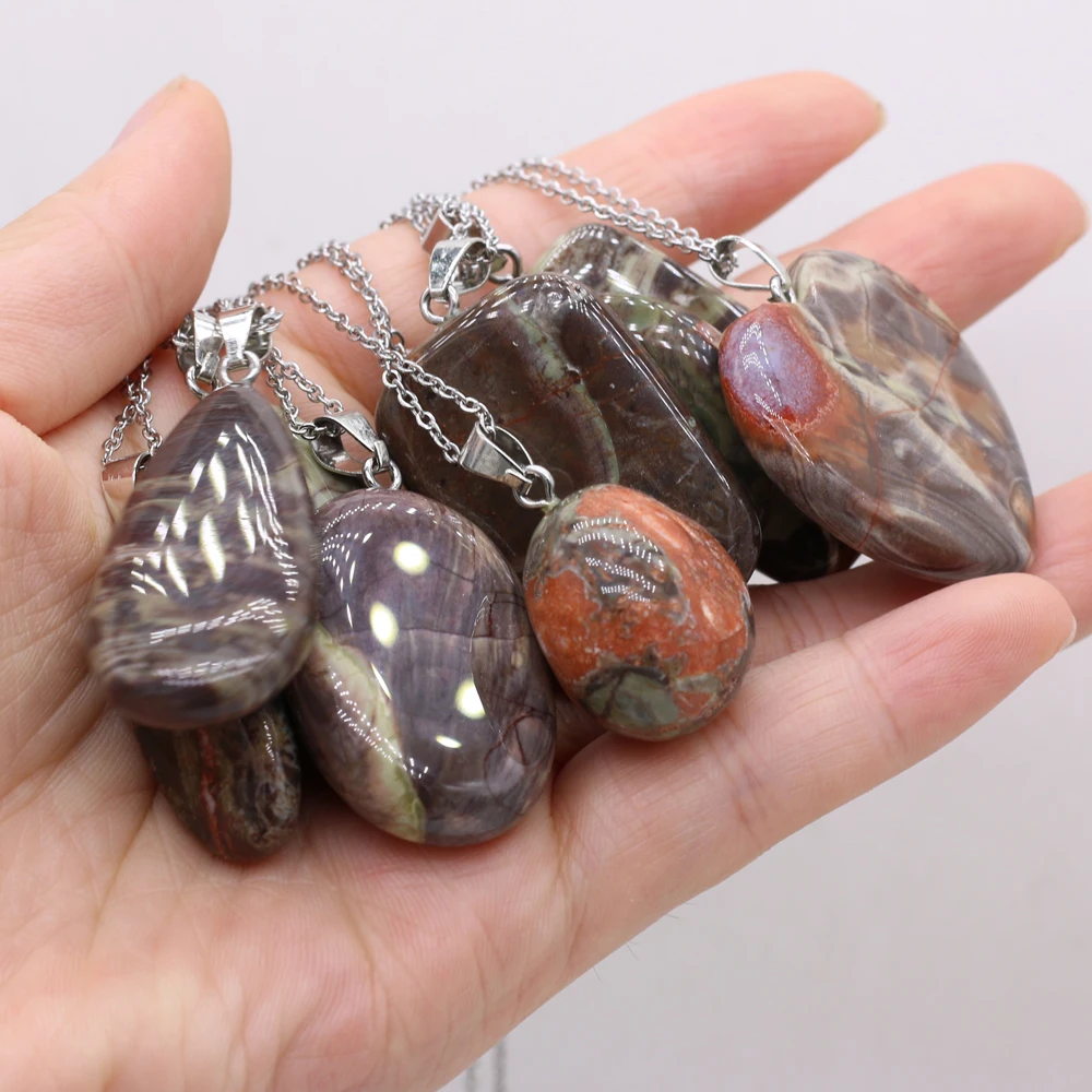 

yachu Natural Semi Precious Picasso Geometric Shape Women Neck Necklace Making DIY Jewelry Bracelet Gift Accessories Craft
