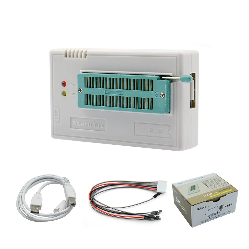 Программатор TL866II Plus EEPROM PIC AVR TL866 универсальный USB-программатор BIOS 24 93 25 mcu Bios EPROM v11 5