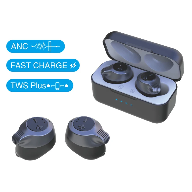 Беспроводные Bluetooth наушники ANC, стерео наушники с шумоподавлением, TWS TYPE-C, быстрое зарядное устройство, Bluetooth 5,0, наушники для huawei
