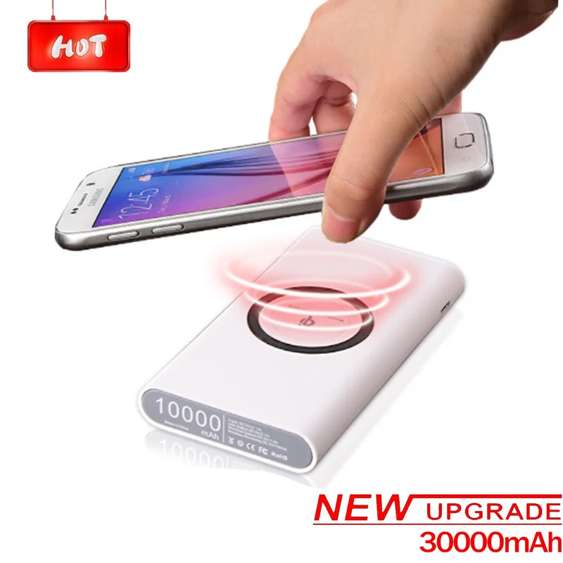 

Внешний аккумулятор с 2 USB-портами, 30000 мАч