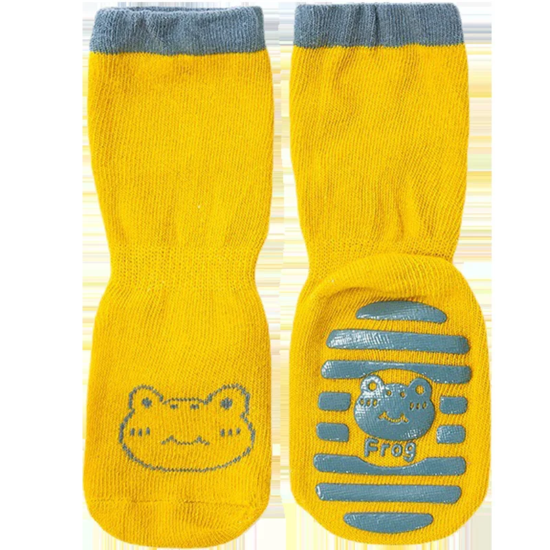 Calcetines antideslizantes de silicona con dibujos de animales para beb&eacute;, medias suaves de algod&oacute;n, para oto&ntilde;o e invierno, de 0 a 3 a&ntilde;os-2