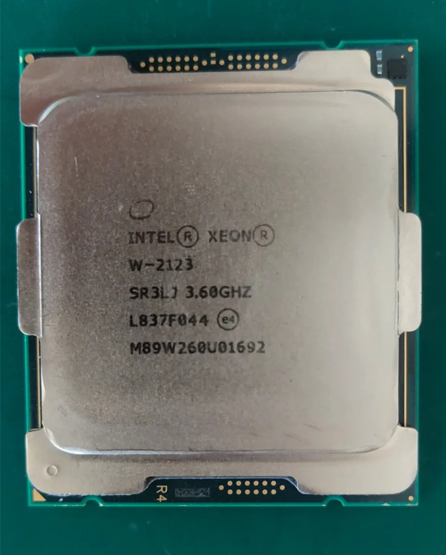 

Intel Xeon W-2123, 4 ядра, 3,6 ГГц, 8,25 Мб