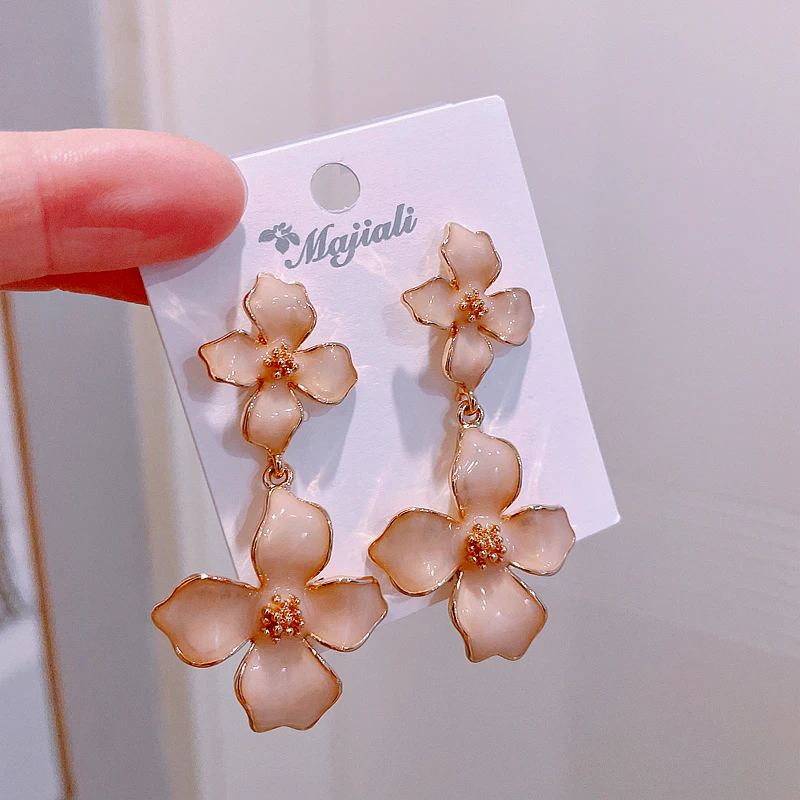 

Серьги-гвоздики в Корейском стиле женские, милые цветные украшения для ушей, аксессуары для вечеринок, дней рождения