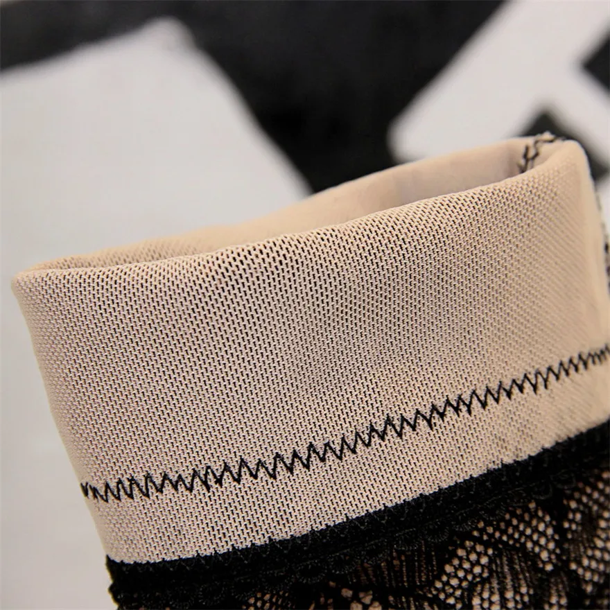 

Big Size 34-43 High Heels Black Lace Women Party Boots 2021 Pointed Toe Lady Sexy Sock Boots Shoes Woman Mesh Fashion Ankle Boot