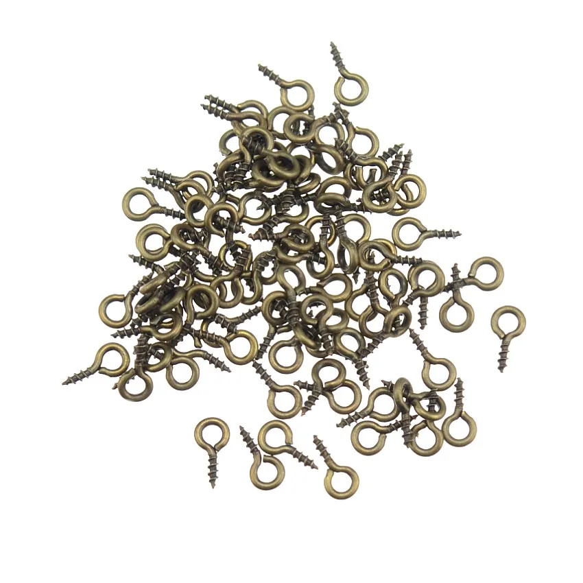

Jewelry Findings Diy Mini Eye Pins Eye pins Hooks Eyelets Screw Threaded Metal Jewelry Pendant Clasps