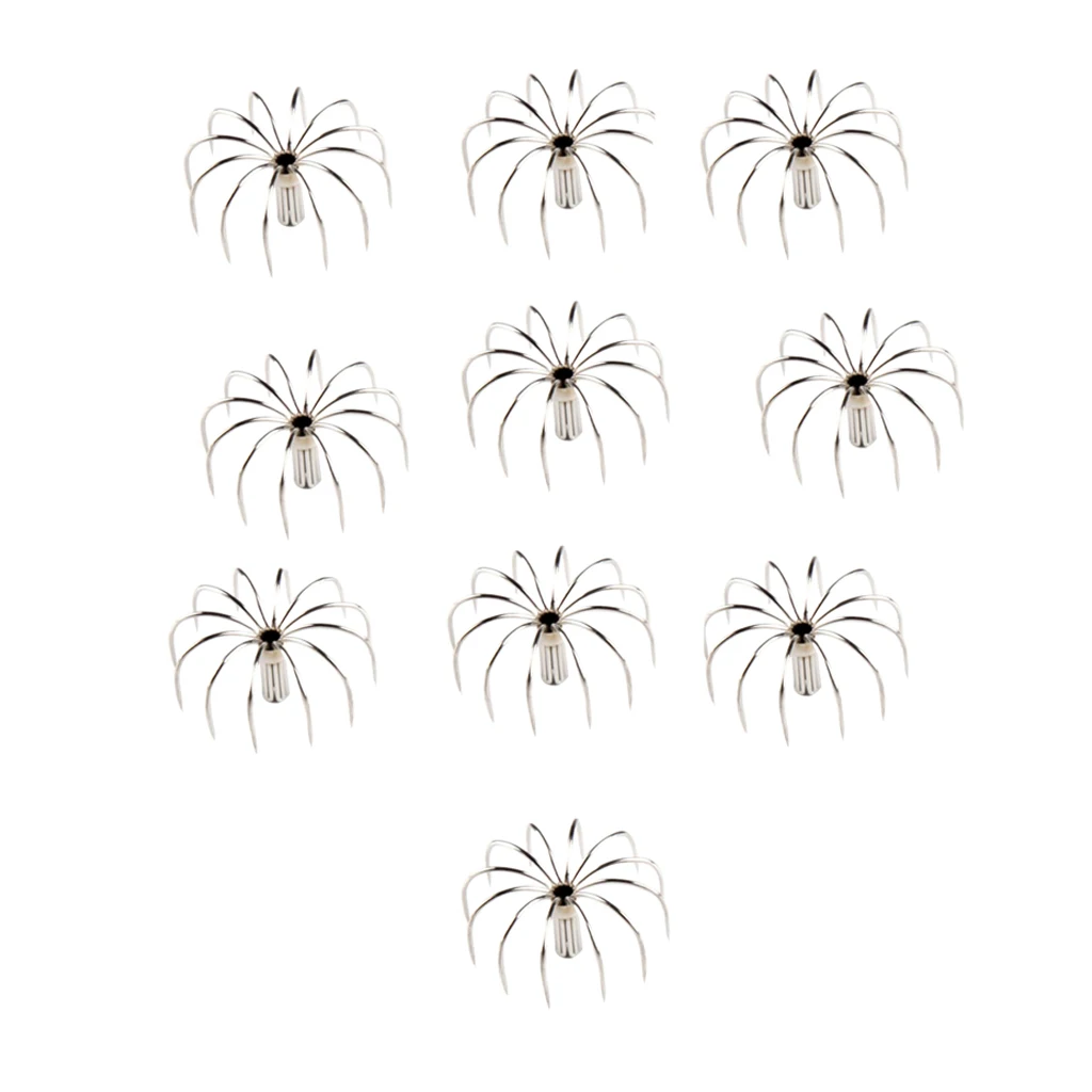 

10pcs Shrimp Prawn Fishing Lures Squid Jigs Hooks Freshwater Saltwater Bait