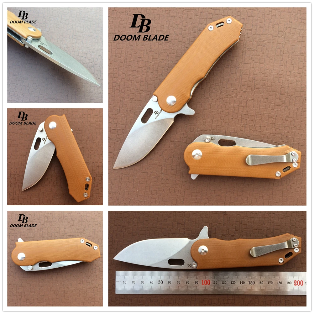 12 шт./лот 7 9 &quot60 61HRC G10 Ручка шарикоподшипник складной нож инструмент для