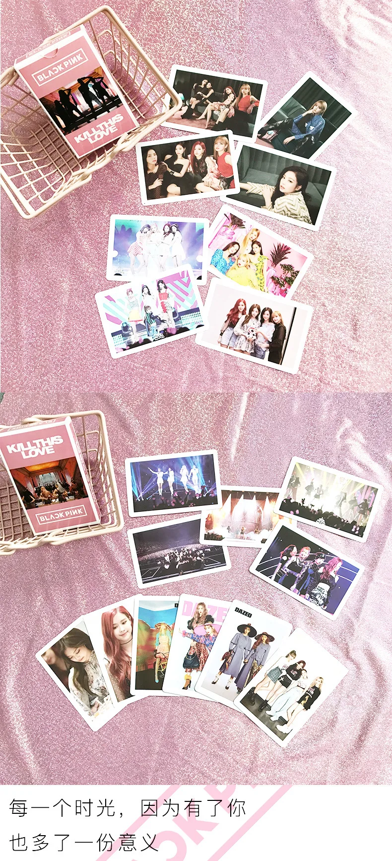 54 шт./компл. KPOP Blackpink LOMO Card Bangtan мальчики фотографии фото открытка фотографии канцелярские товары украшения принадлежности веер подарки