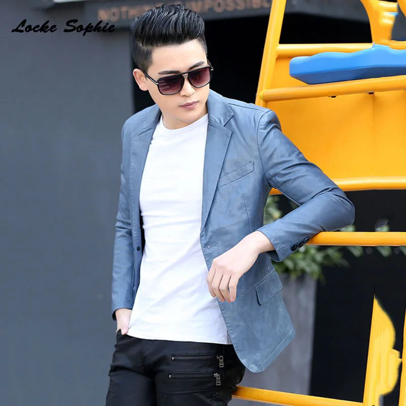 Мужская модель локомотивная куртка блейзеры осень 2020 искусственная кожа