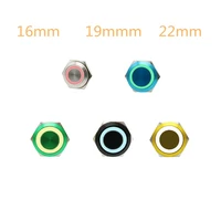 161922mm 3 triple color rgb led light mirco switch short strock momentary self reset waterproof metal push button switch power